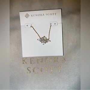 BNWT Kendra Scott Gold Abbie Crystal Nexklace in Neutral Mix $85